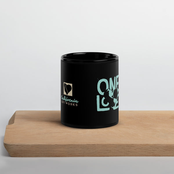 One Love // Black Glossy Mug