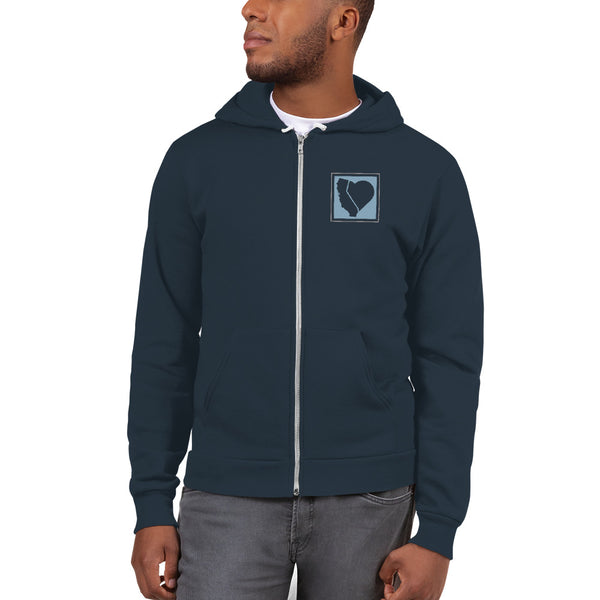 Square Logo Patch // Zip-Up Hoodie