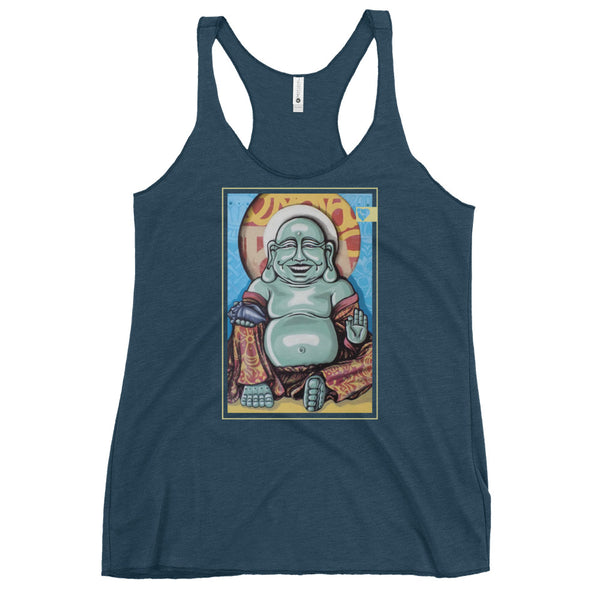Smiling Buddha // Women's Racerback Tank