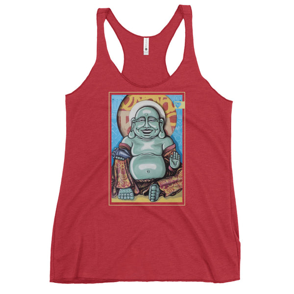 Smiling Buddha // Women's Racerback Tank