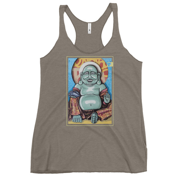 Smiling Buddha // Women's Racerback Tank