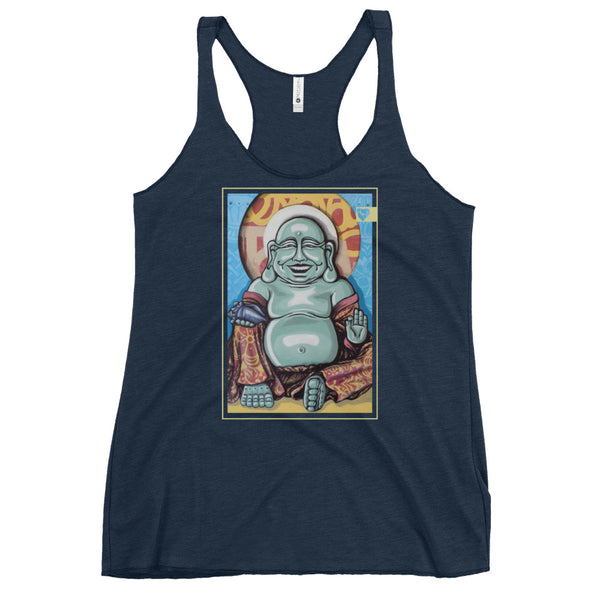 Smiling Buddha // Women's Racerback Tank